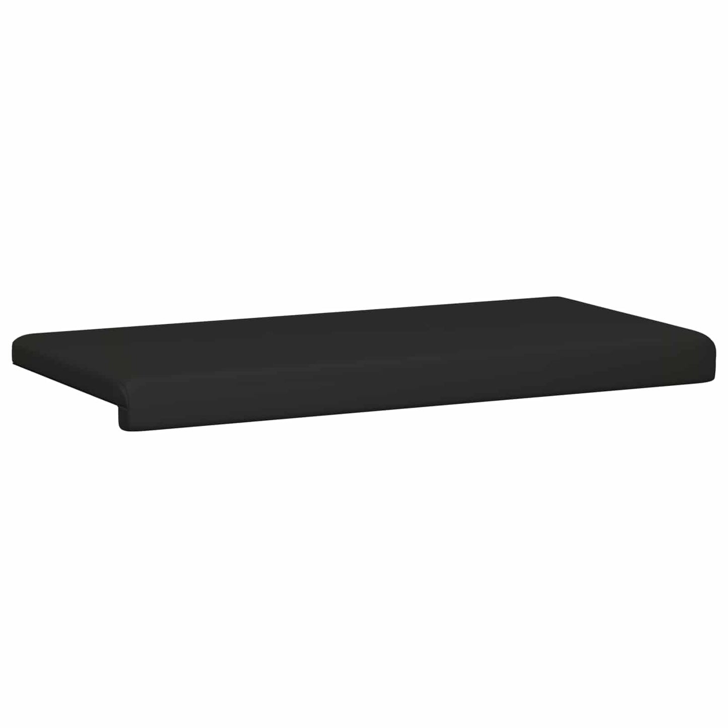 Bench Cushion Faux Leather Black Depth 35 cm