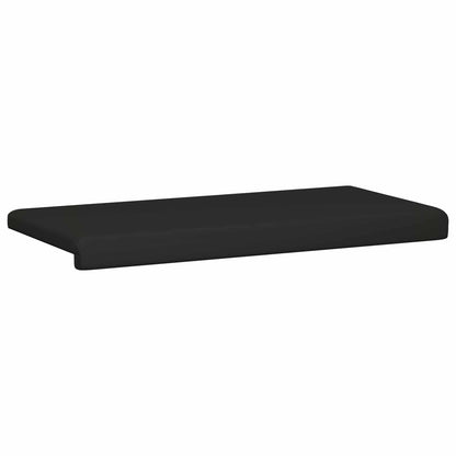 Bench Cushion Faux Leather Black Depth 35 cm