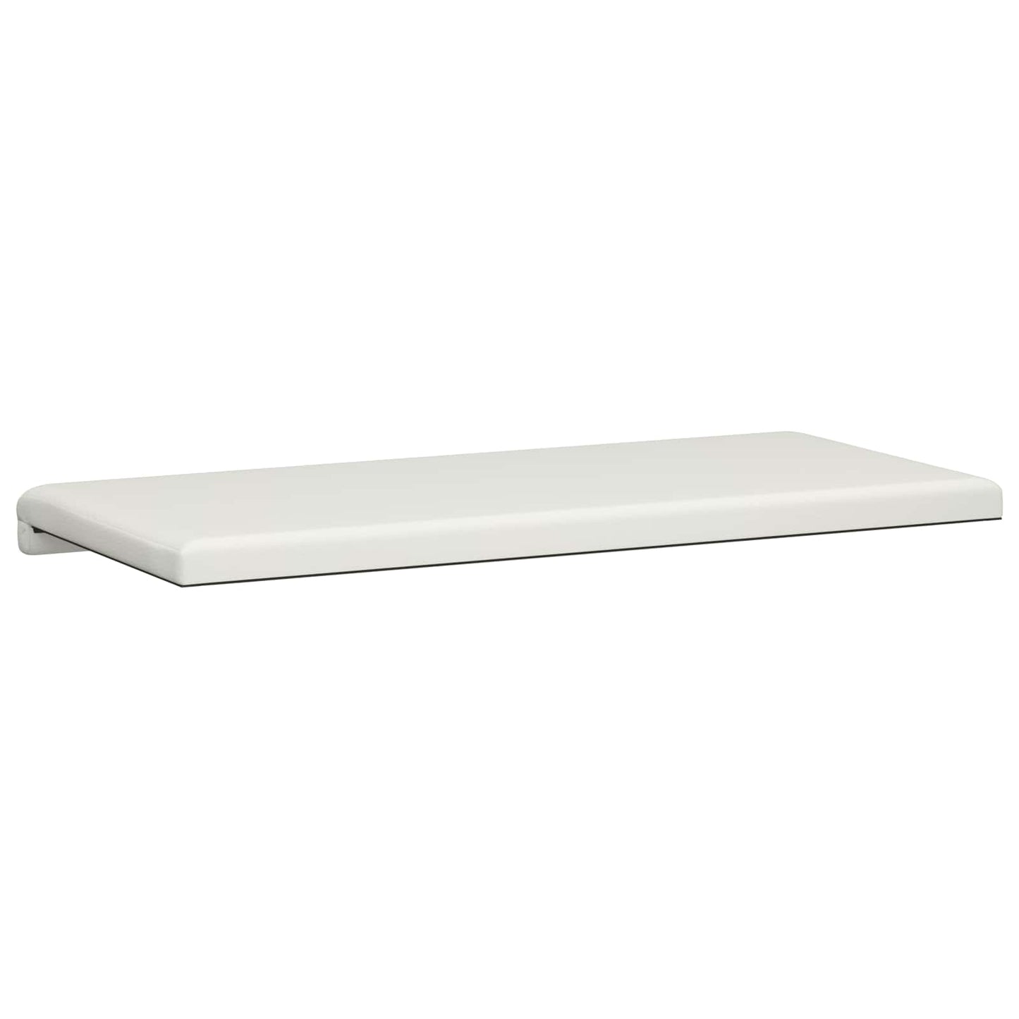 Bench Cushion Faux Leather White Depth 35 cm