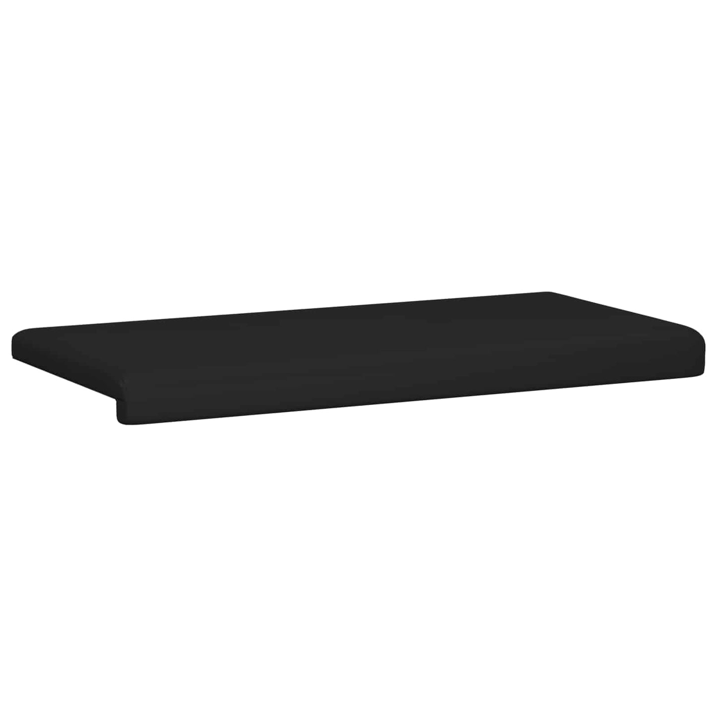 Bench Cushion Faux Leather Black Depth 35 cm