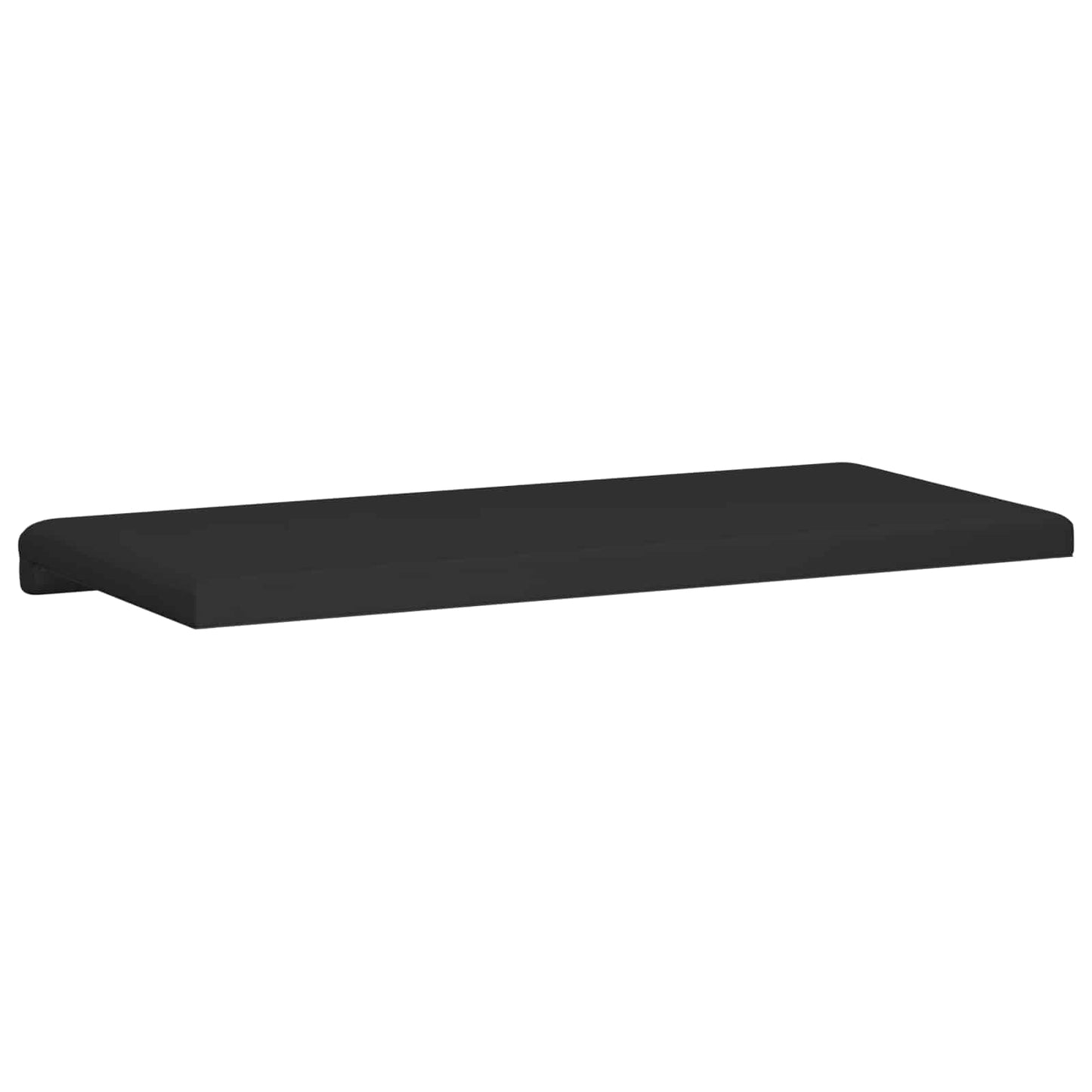 Bench Cushion Faux Leather Black Depth 35 cm
