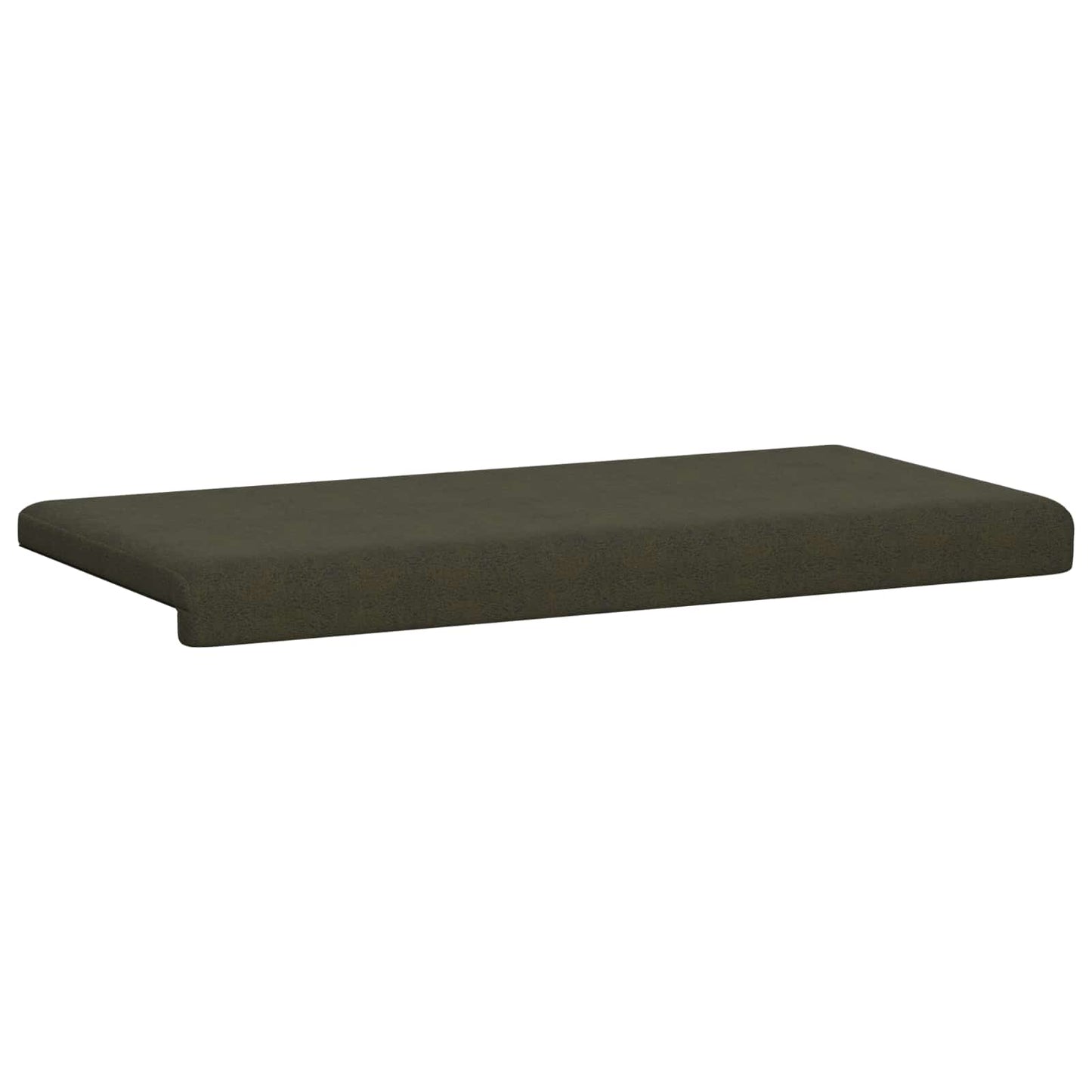 Bench Cushion Faux Suede Fabric Army Green Depth 35 cm