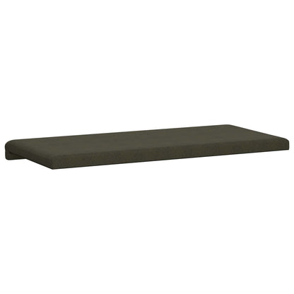 Bench Cushion Faux Suede Fabric Army Green Depth 35 cm