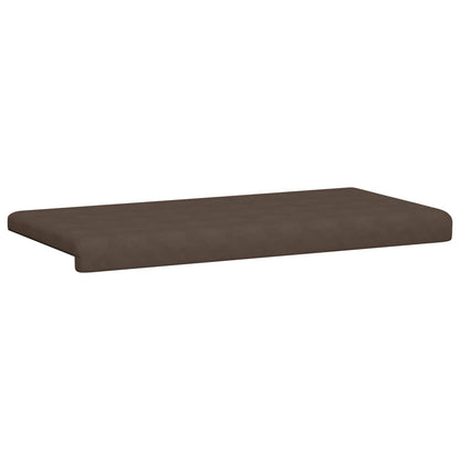 Bench Cushion Microfiber Brown Depth 35 cm