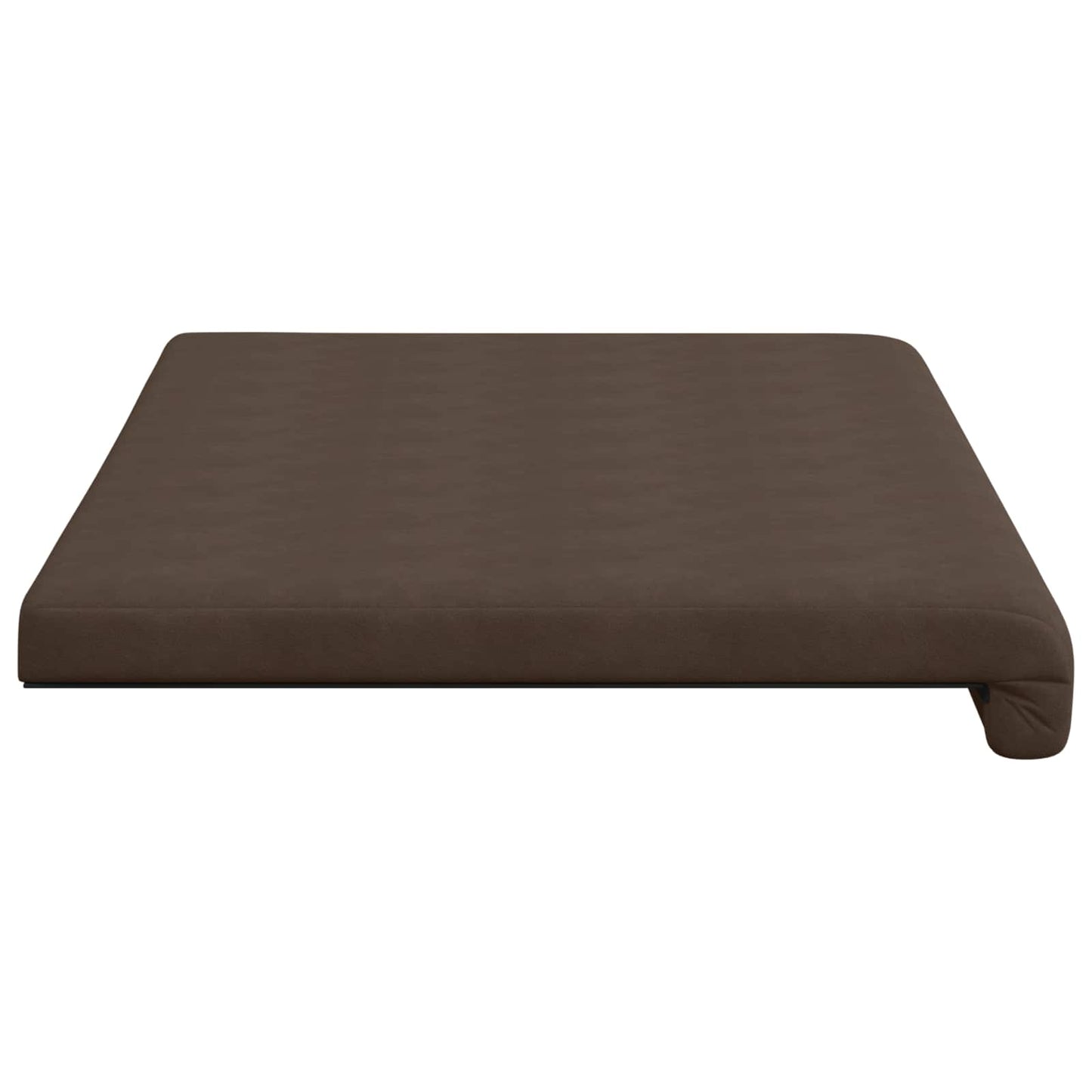 Bench Cushion Microfiber Brown Depth 35 cm