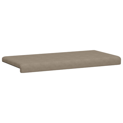 Bench Cushion Microfiber Taupe Depth 35 cm