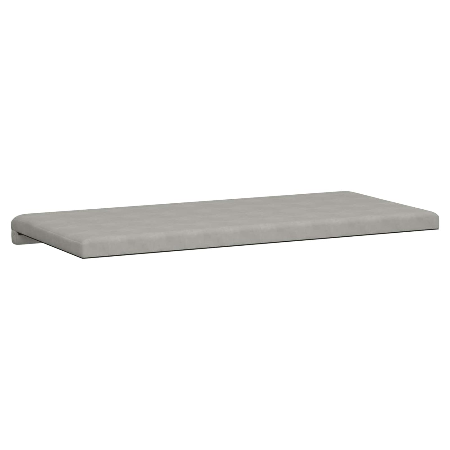 Bench Cushion Microfiber Light Grey Depth 35 cm