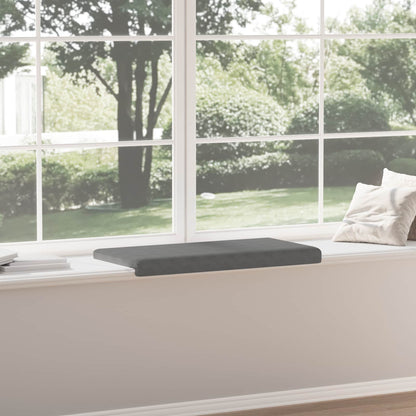 Bench Cushion Microfiber Dark Grey Depth 35 cm
