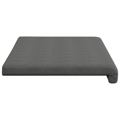 Bench Cushion Microfiber Dark Grey Depth 35 cm
