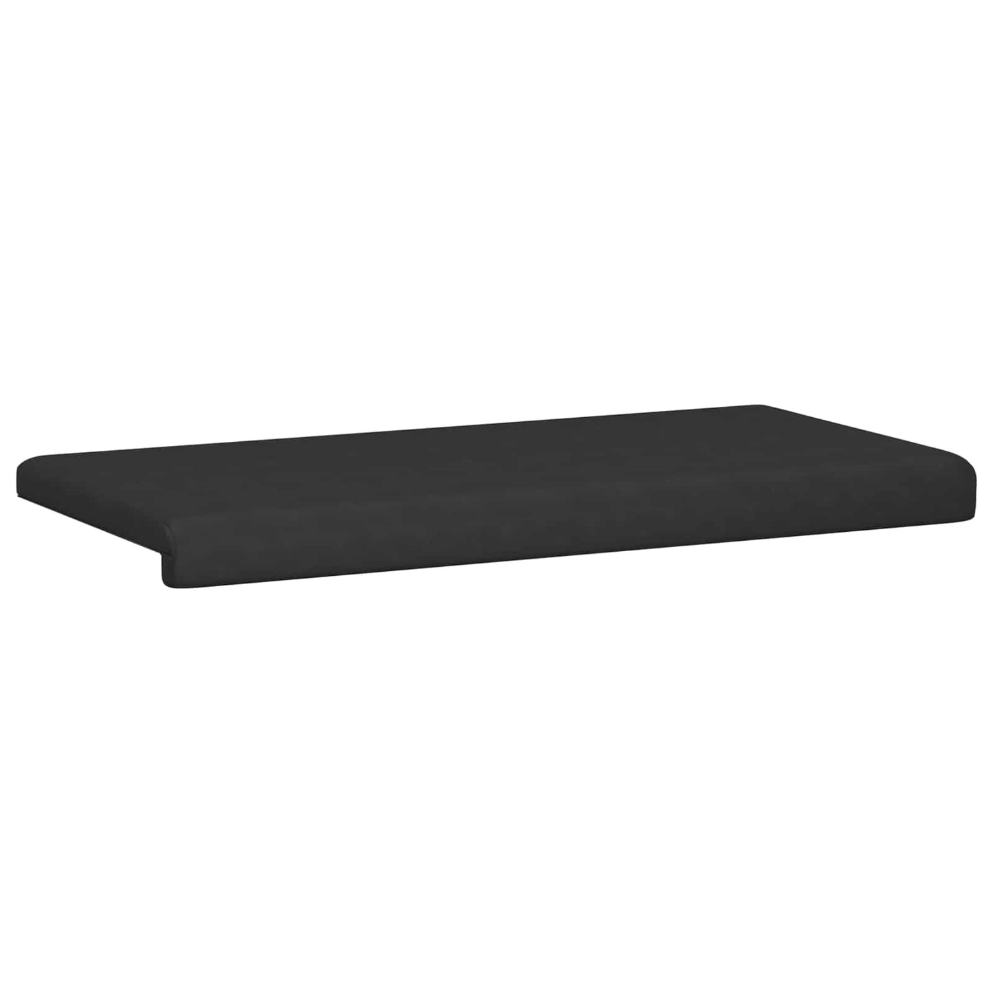 Bench Cushion Microfiber Black Depth 35 cm