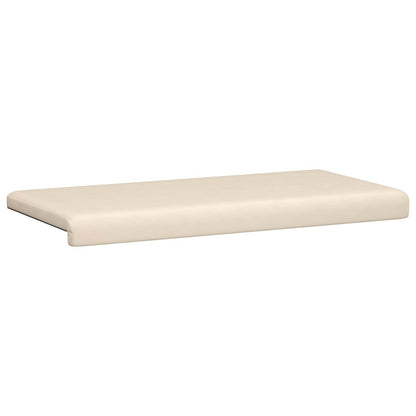 Bench Cushion Microfiber Beige Depth 35 cm