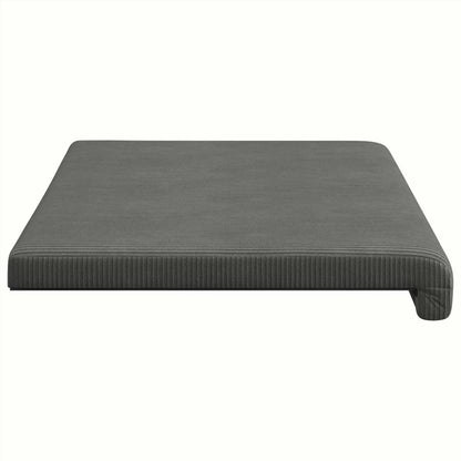 Bench Cushion Corduroy Dark Grey Depth 35 cm