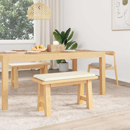 Bench Cushion Corduroy Cream Depth 35 cm