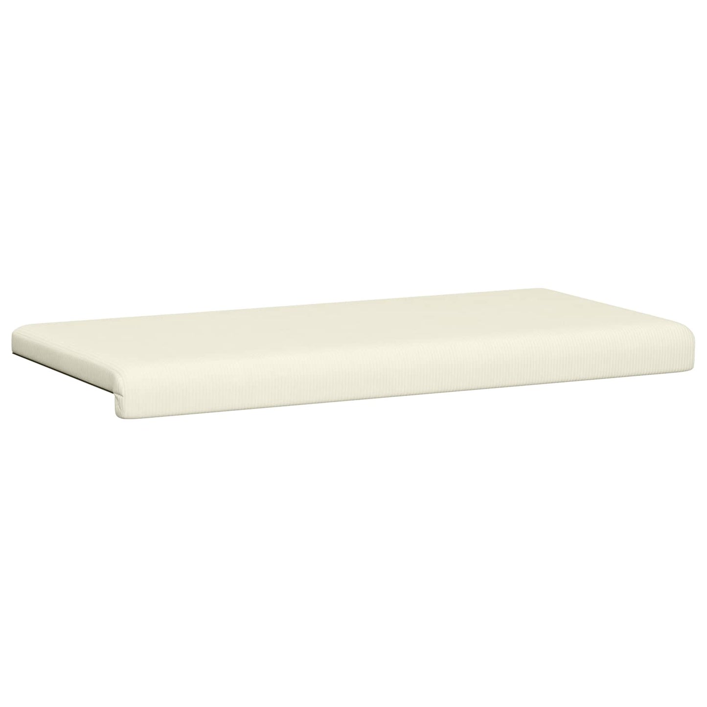 Bench Cushion Corduroy Cream Depth 35 cm