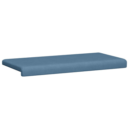Bench Cushion Corduroy Blue Depth 35 cm