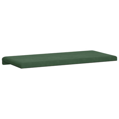 Bench Cushion Corduroy Dark Green Depth 35 cm