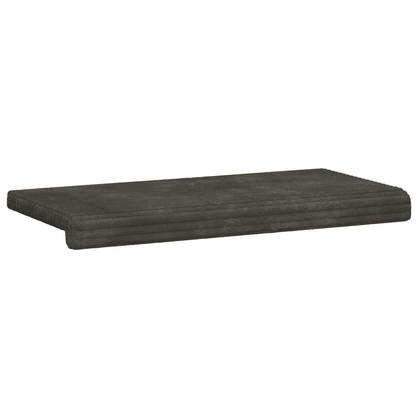 Bench Cushion Plush Corduroy Anthracite Depth 35 cm