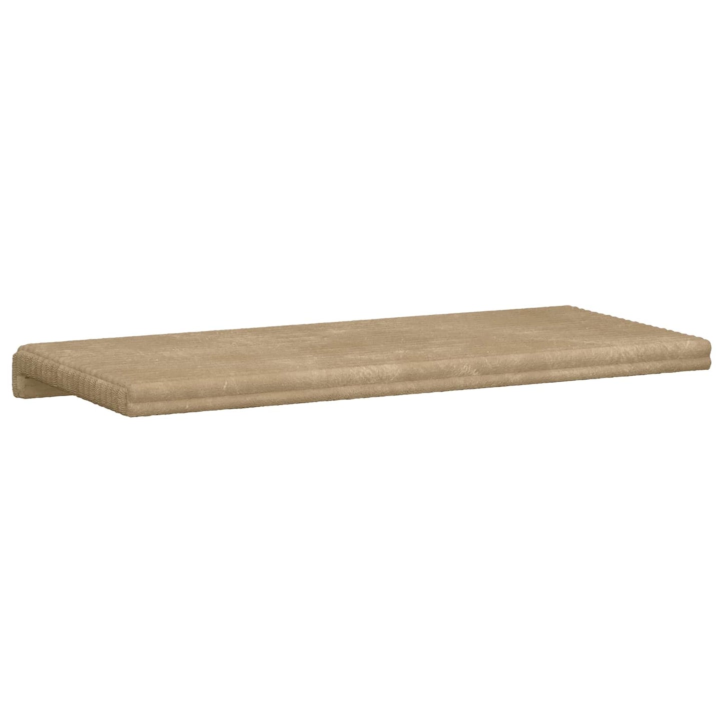 Bench Cushion Plush Corduroy Taupe Depth 35 cm