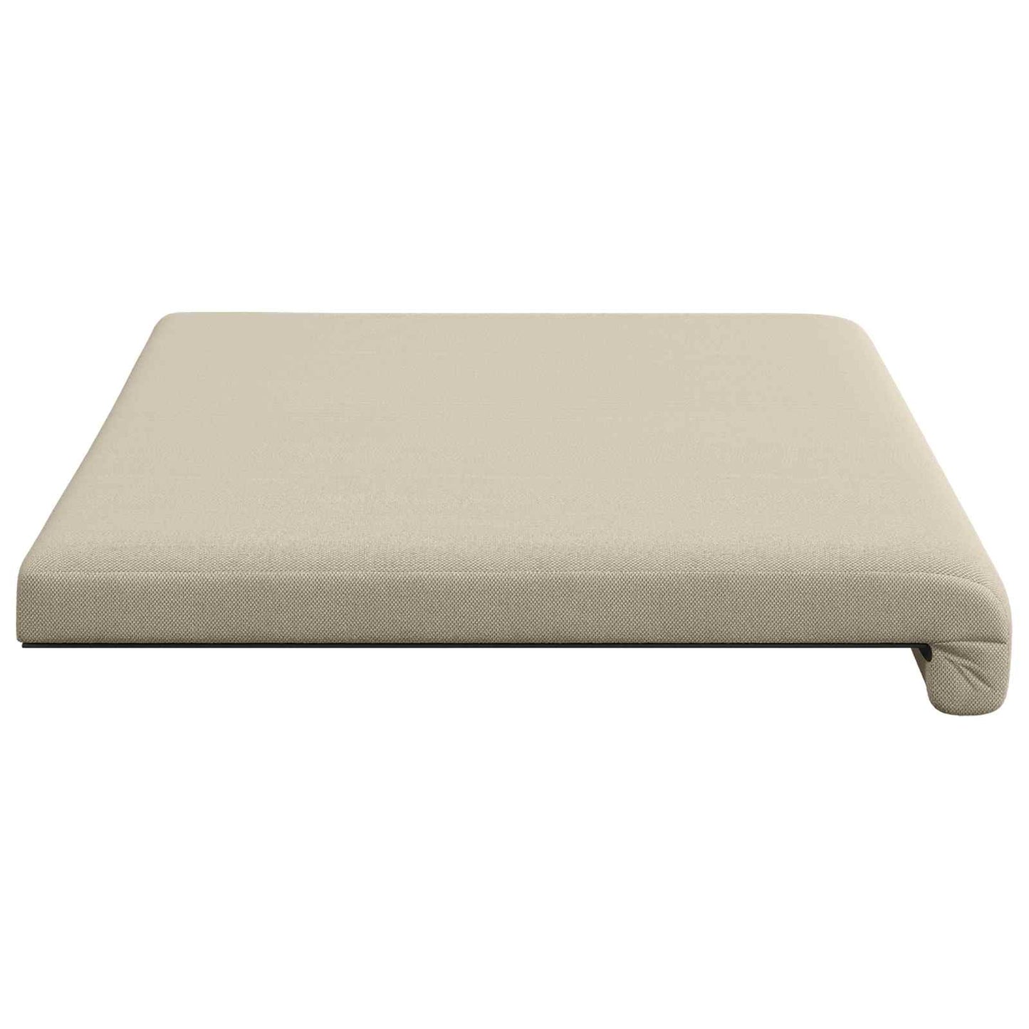 Bench Cushion Textured Velvet Sand Depth 35 cm