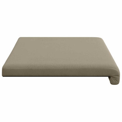 Bench Cushion Textured Velvet Khaki Depth 35 cm