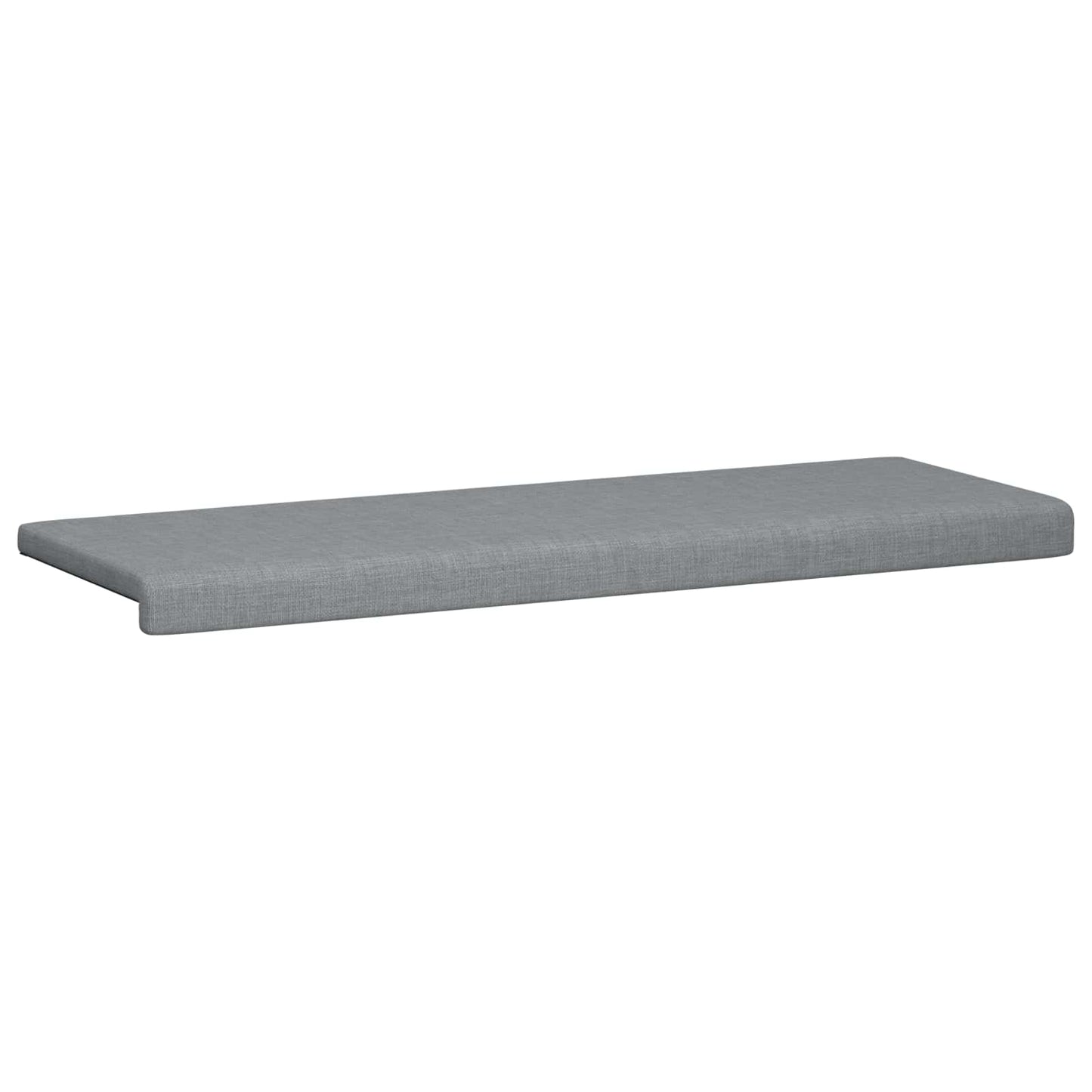 Bench Cushion Fabric Light Grey Depth 35 cm