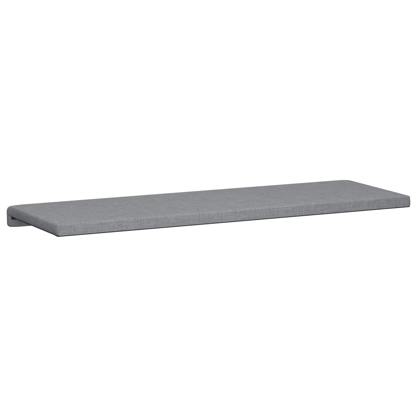 Bench Cushion Fabric Light Grey Depth 35 cm
