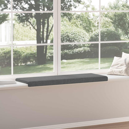 Bench Cushion Fabric Dark Grey Depth 35 cm