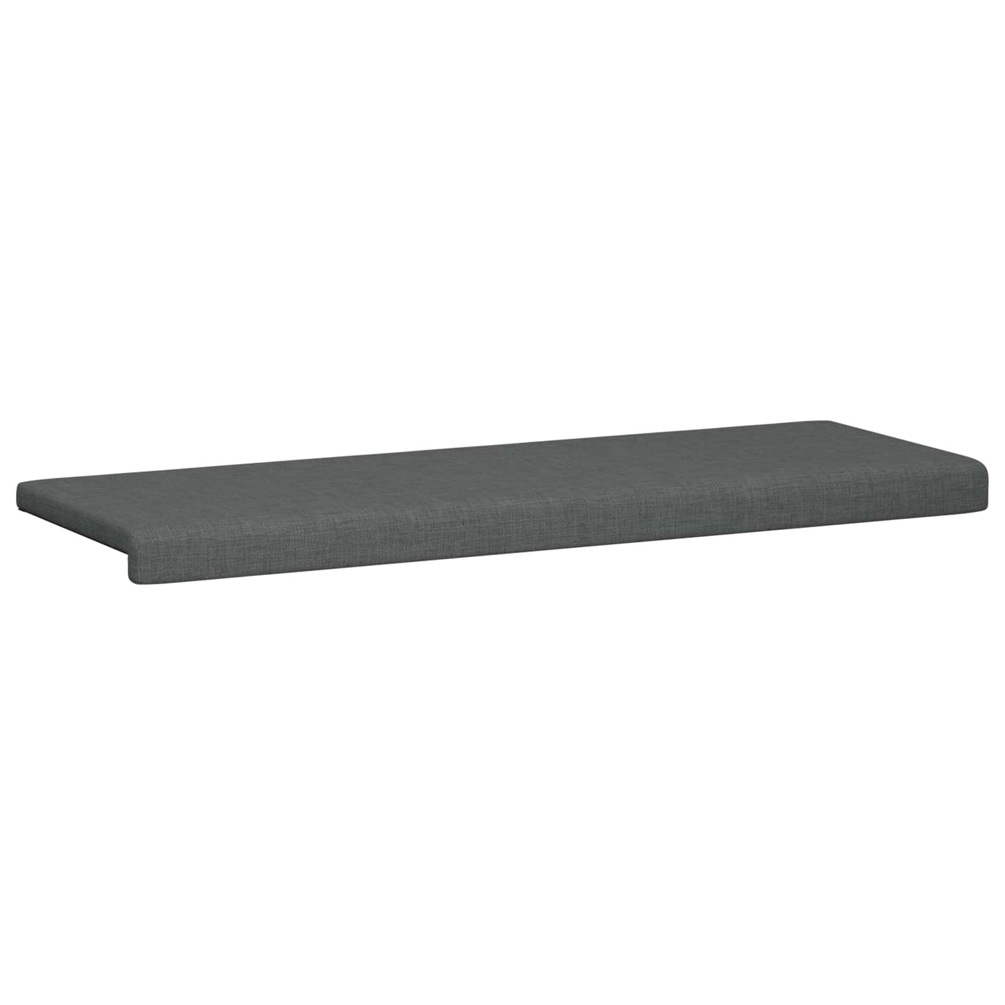 Bench Cushion Fabric Dark Grey Depth 35 cm