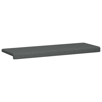 Bench Cushion Fabric Dark Grey Depth 35 cm