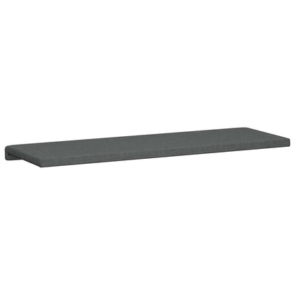 Bench Cushion Fabric Dark Grey Depth 35 cm