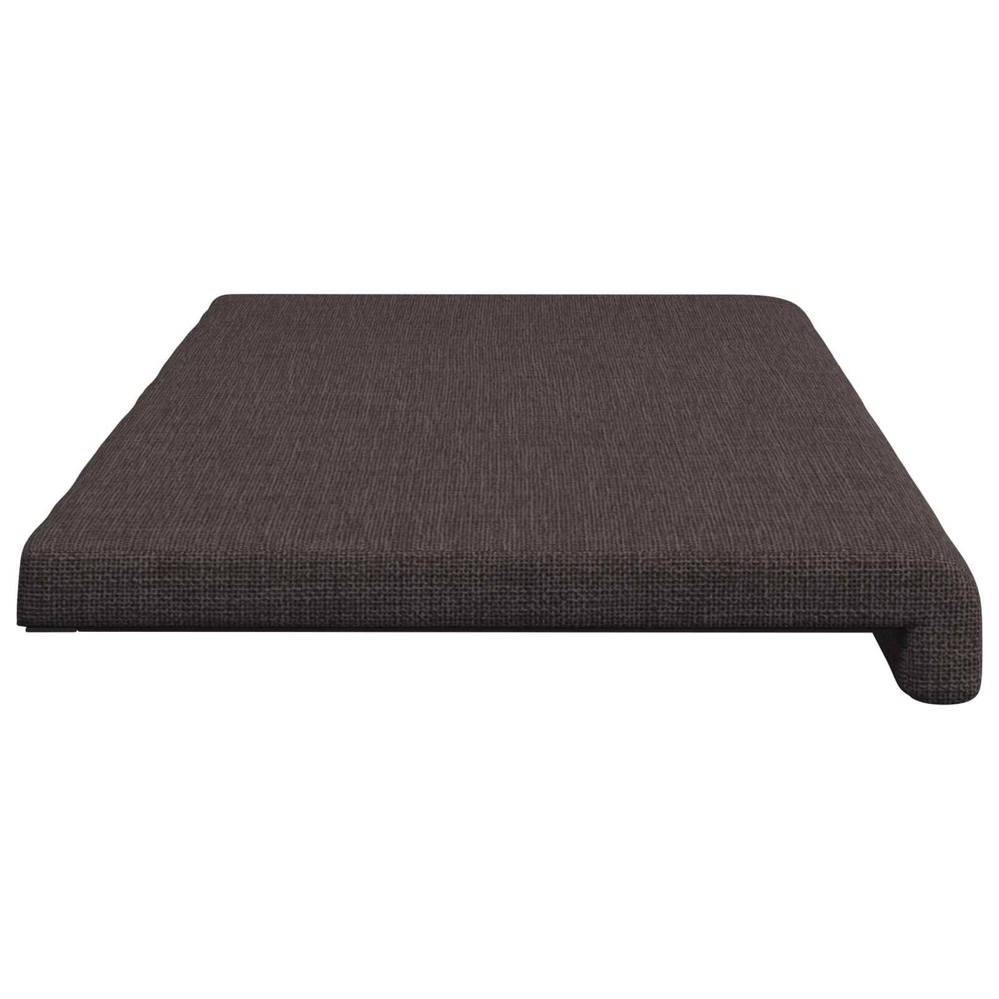 Bench Cushion Fabric Dark Brown Depth 35 cm