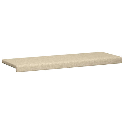 Bench Cushion Fabric Cream Depth 35 cm