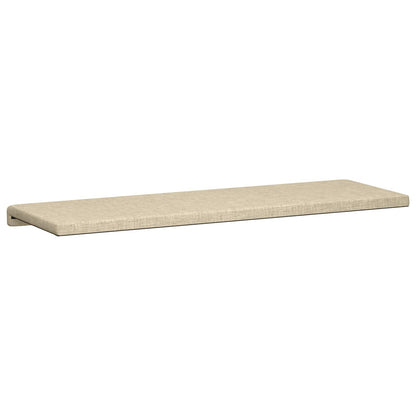 Bench Cushion Fabric Cream Depth 35 cm