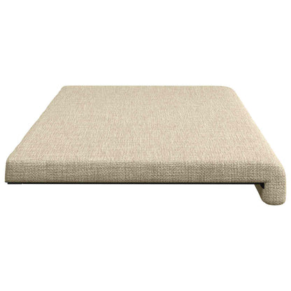 Bench Cushion Fabric Cream Depth 35 cm