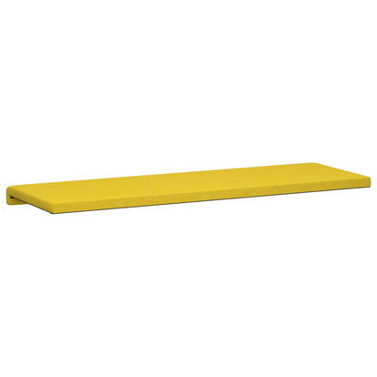 Bench Cushion Fabric Light Yellow Depth 35 cm