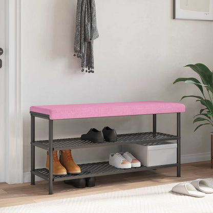 Bench Cushion Fabric Pink Depth 35 cm