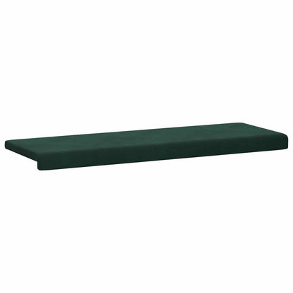 Bench Cushion Velvet Dark Green Depth 35 cm