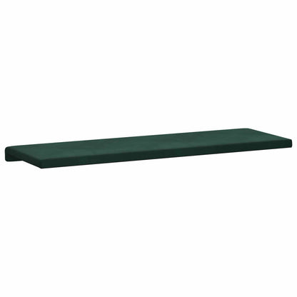 Bench Cushion Velvet Dark Green Depth 35 cm