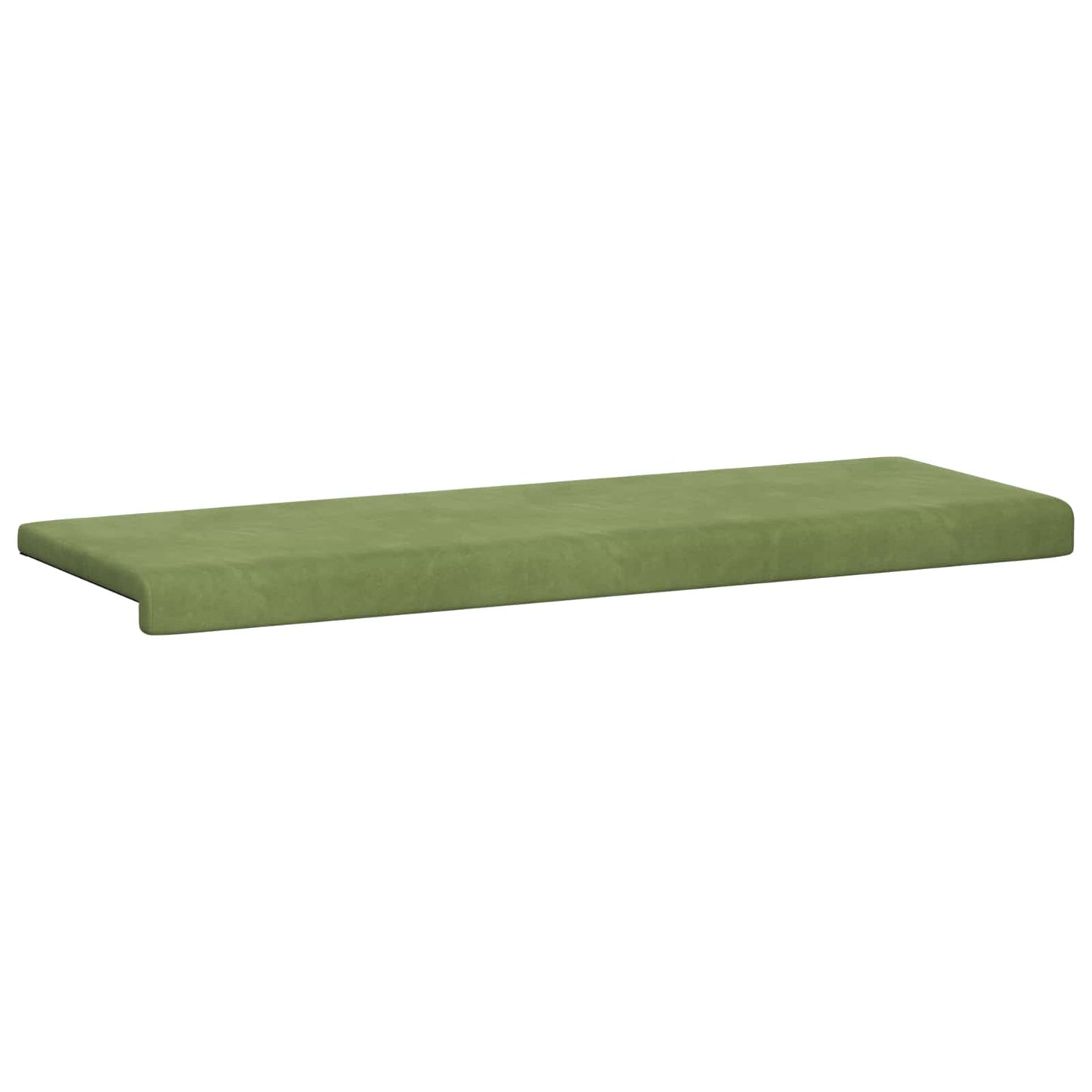 Bench Cushion Velvet Light Green Depth 35 cm