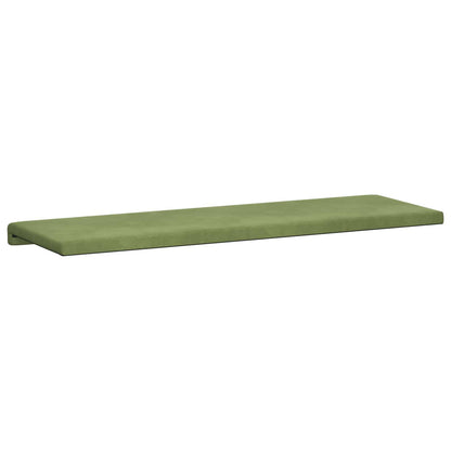 Bench Cushion Velvet Light Green Depth 35 cm