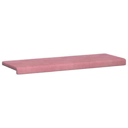 Bench Cushion Velvet Pink Depth 35 cm