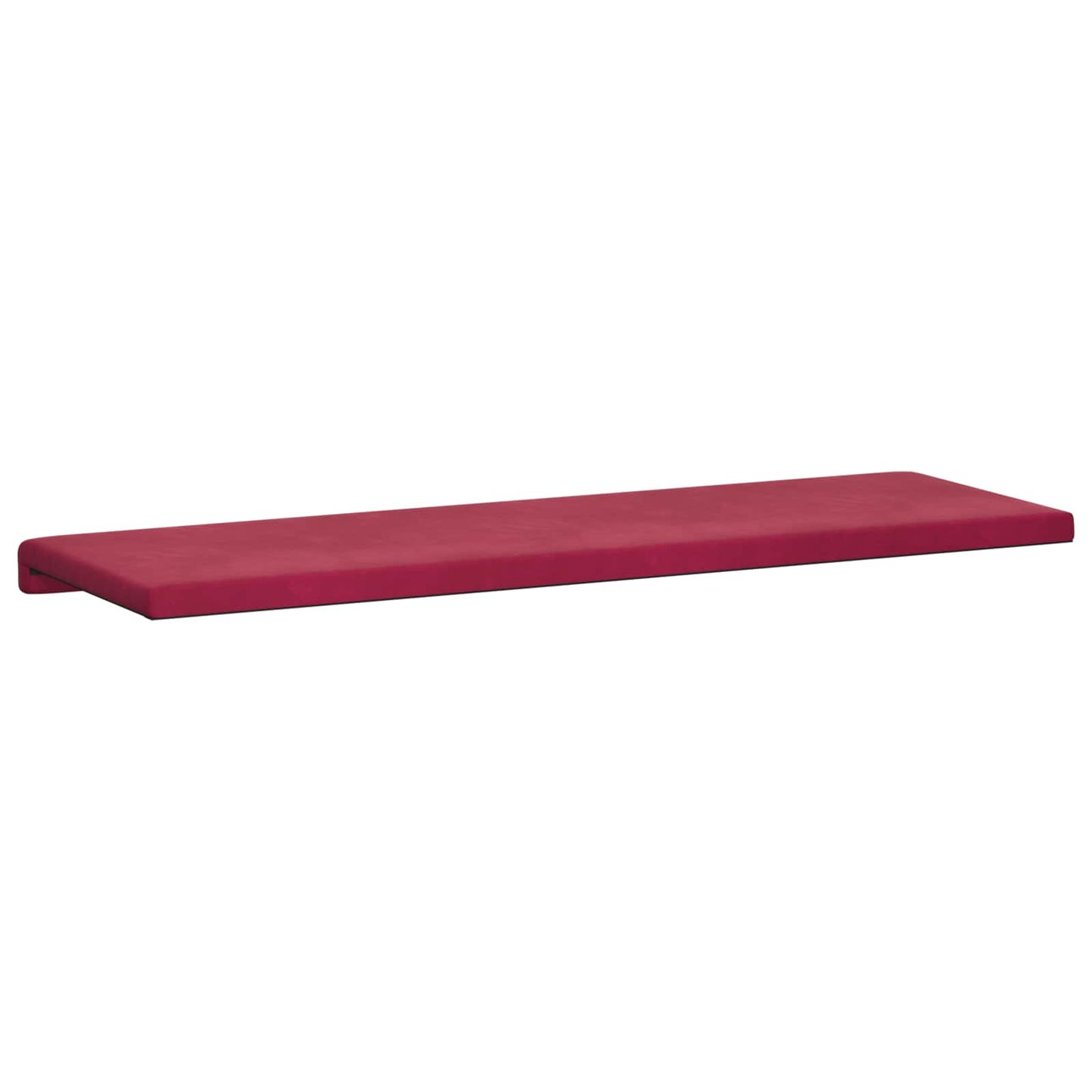 Bench Cushion Velvet Wine Red Depth 35 cm