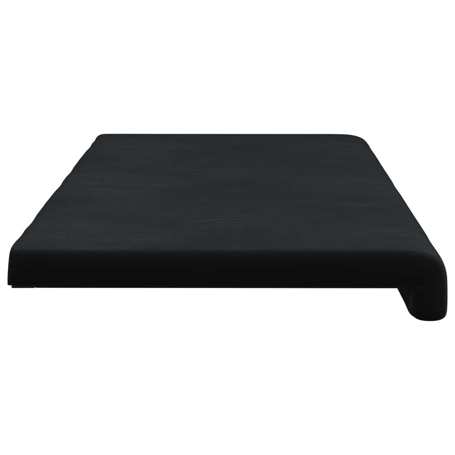 Bench Cushion Velvet Black Depth 35 cm