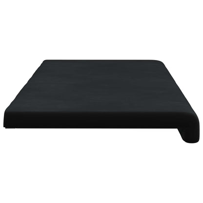 Bench Cushion Velvet Black Depth 35 cm