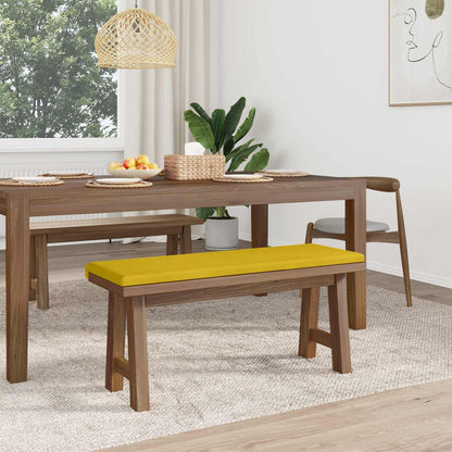 Bench Cushion Velvet Yellow Depth 35 cm