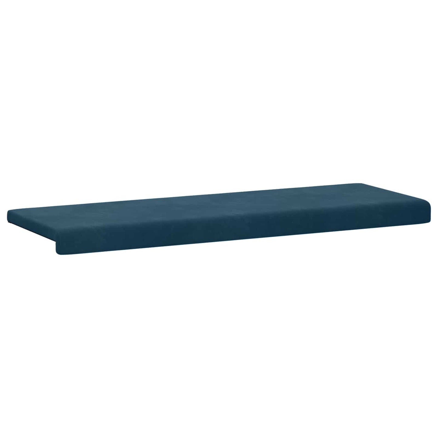 Bench Cushion Velvet Blue Depth 35 cm