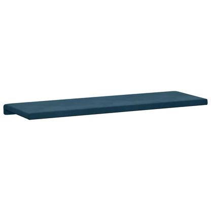 Bench Cushion Velvet Blue Depth 35 cm