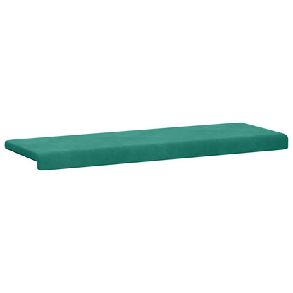 Bench Cushion Velvet Turquoise Depth 35 cm