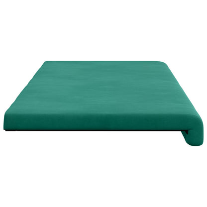 Bench Cushion Velvet Turquoise Depth 35 cm