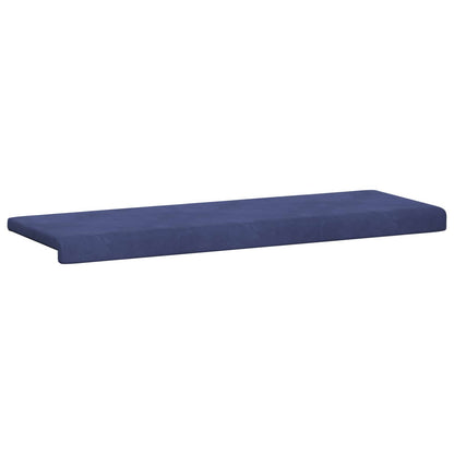 Bench Cushion Velvet Police Blue Depth 35 cm